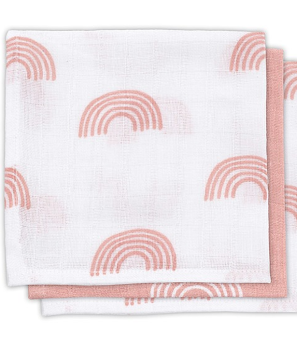 Jollein, koseklut rainbow blush pink, 3-pack
