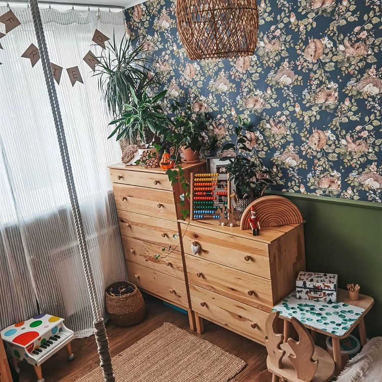 Dekornik, tapet Mørkeblå Skog - Bilde 5