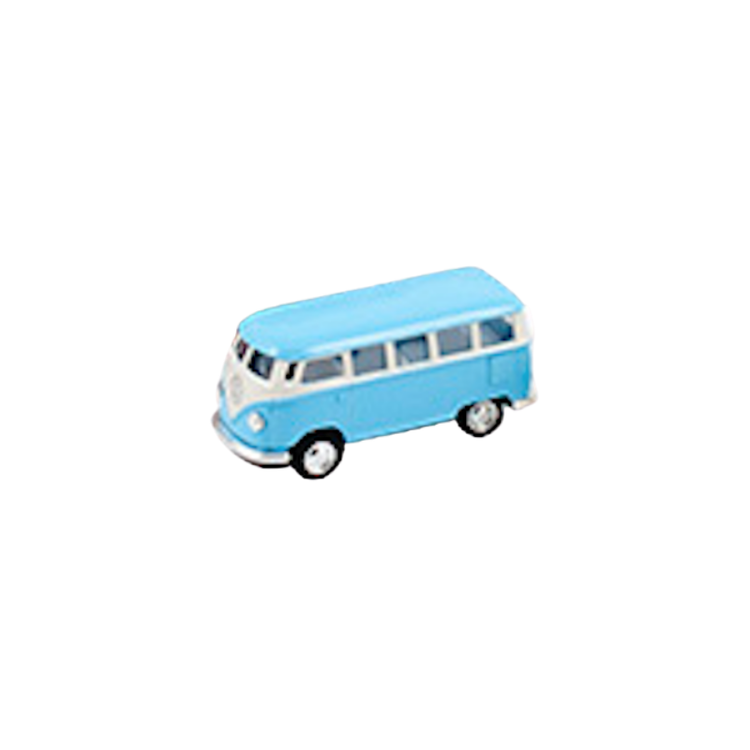 Lekebil Volkswagen pastell buss mini blå