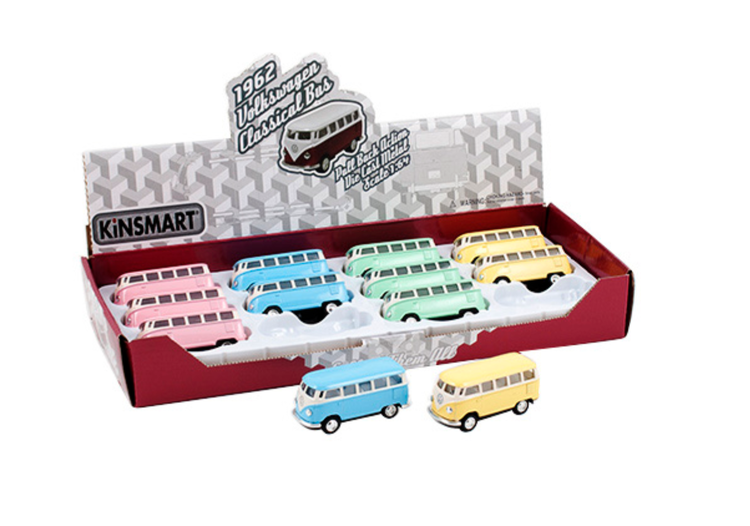 Lekebil Volkswagen pastell buss mini blå - Bilde 2