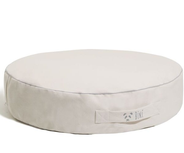 Bini grå puff, sittetablett