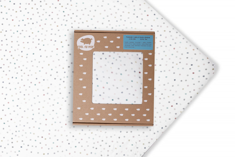 Dra-på-laken sprinkelseng, dots, Pink No More