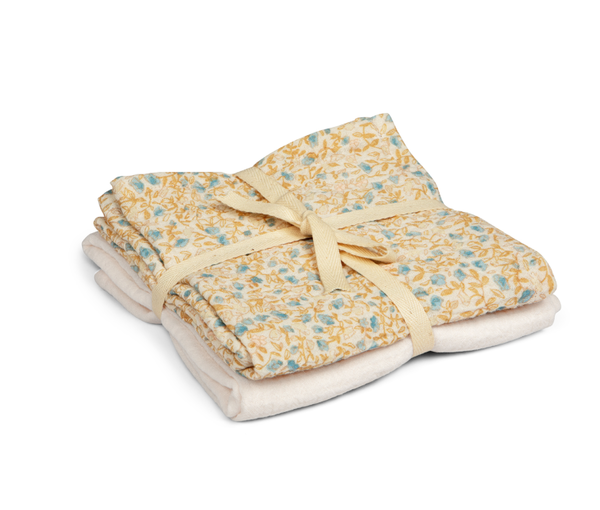 Det er min, muslinfilt 2-pakk, mini flower blue