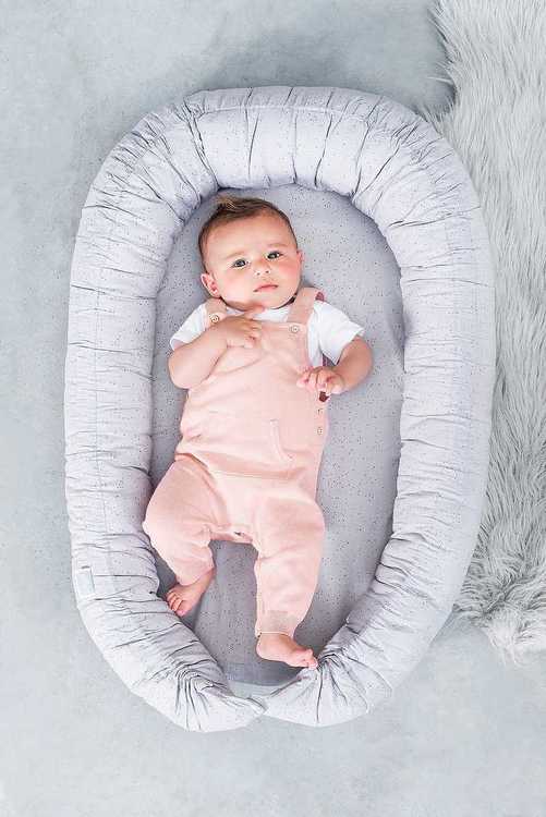 Jollein, babynest mini dots mist grey - Bilde 2