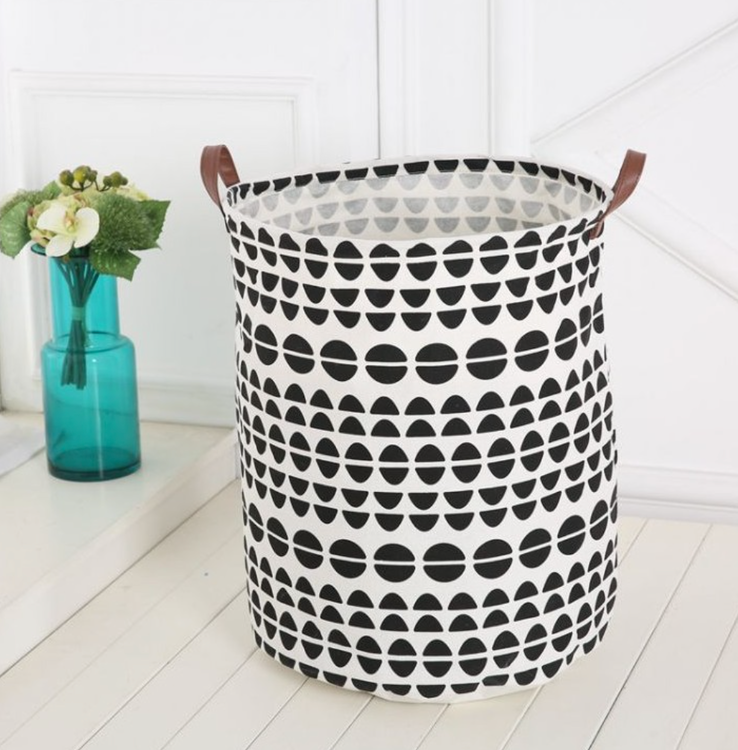 Stor oppbevaringskurv circles - Bilde 2