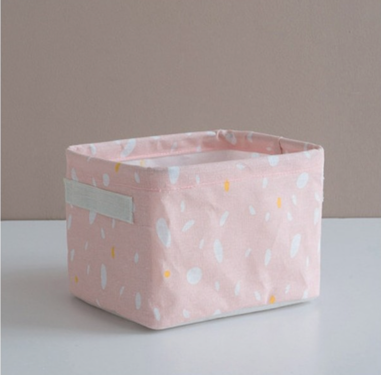 Liten rosa oppbevaringskurv - Bilde 2