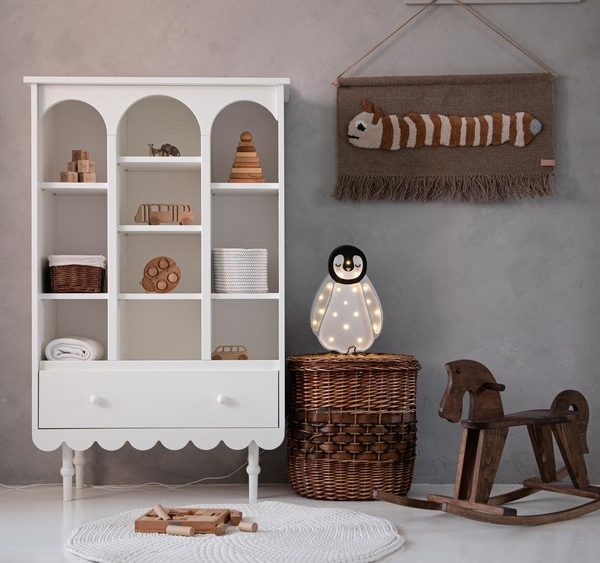 Wood Luck, Skap/Garderobe/Bokhylle Babushka Hvit