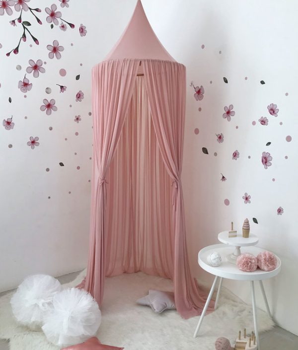 Spinkie Baby, sengehimmel Sheer, Dusty Pink