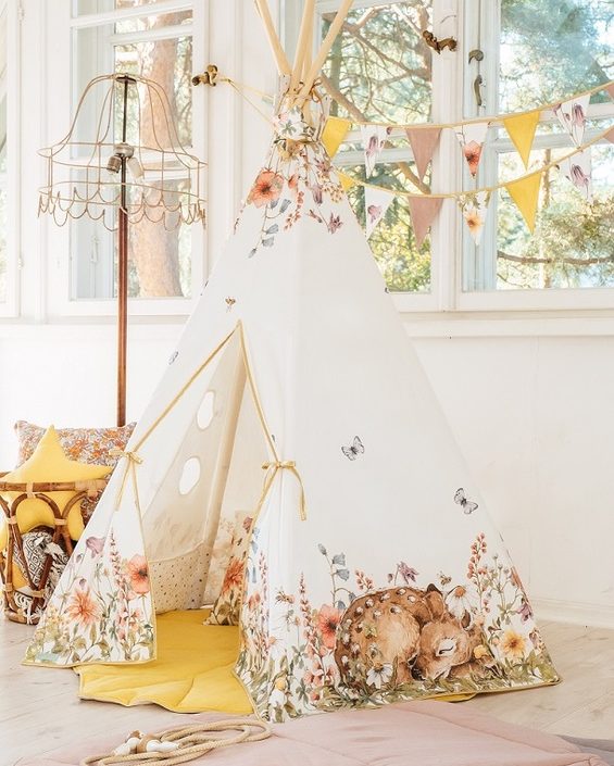 Moi Mili, tipi-telt wildflowers