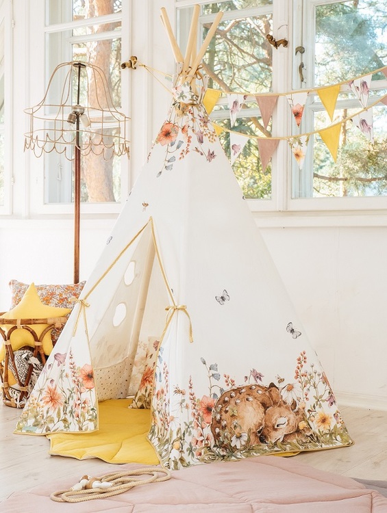 Moi Mili, tipi-telt wildflowers