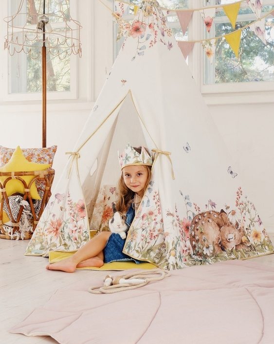 Moi Mili, tipi-telt wildflowers
