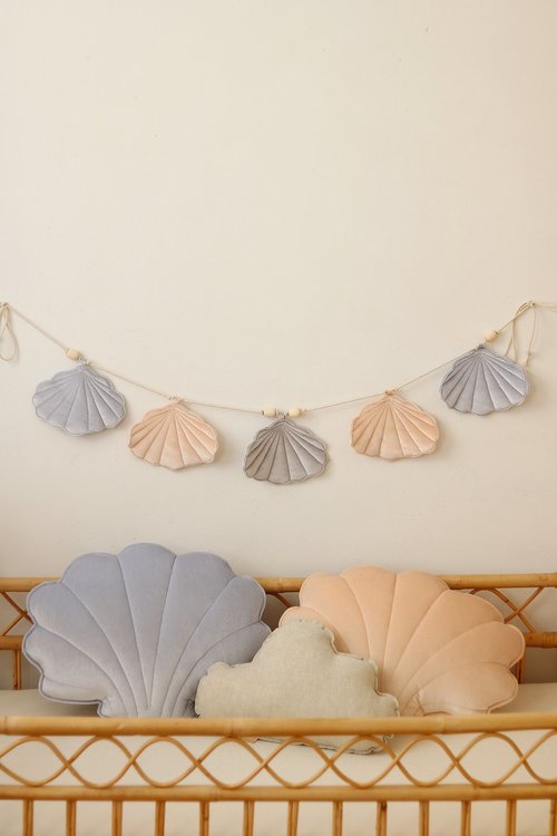 Moi Mili, vimpel i fløyel snegl Blue pearl