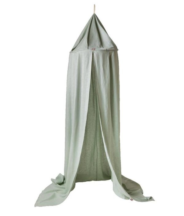Ng Baby, Sage green sengehimmel til barnerom med lysslynge