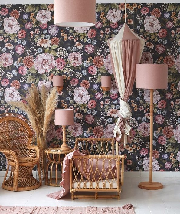 Lamps&Company, Vegglampe rosa lin