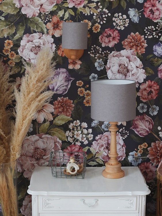 Lamps&Company, Vegglampe grå lin - Bilde 2