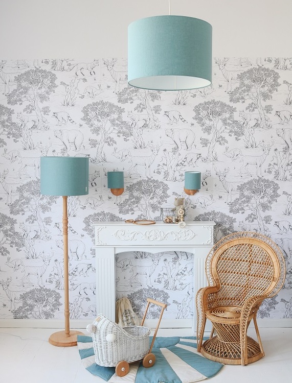 Lamps&Company, Blå lin taklampe til barnerommet - Bilde 4