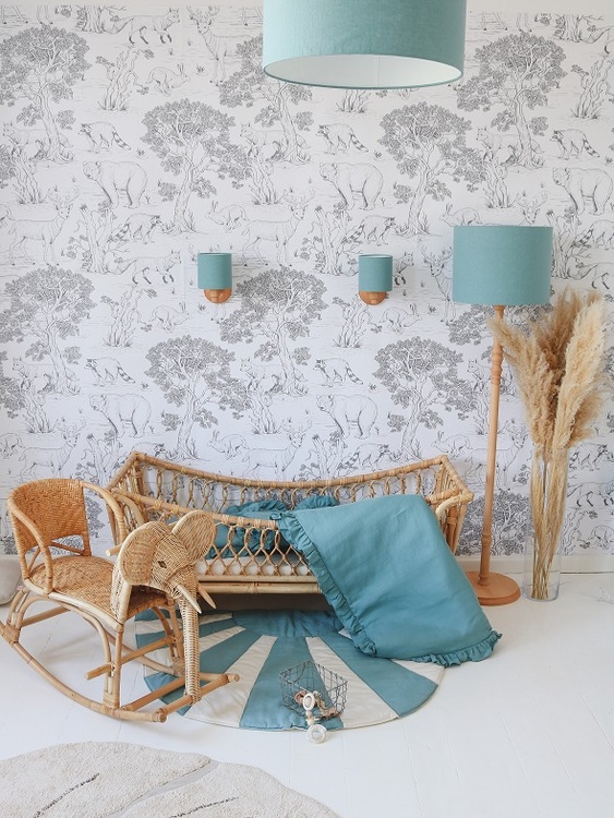 Lamps&Company, Blå lin taklampe til barnerommet - Bilde 2