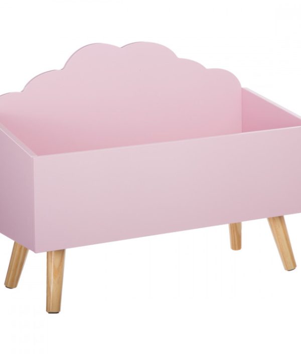 Oppbevaringsboks sky til barnerommet, rosa