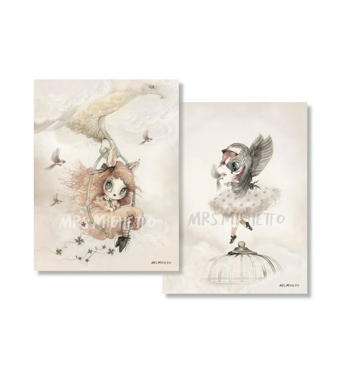 Mrs Mighetto, plakat Miss Annie/Miss Sofia 2-pakk - Bilde 5