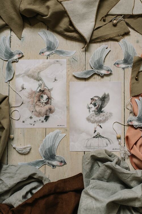 Mrs Mighetto, plakat Miss Annie/Miss Sofia 2-pakk - Bilde 4