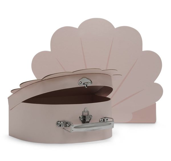 Jollein, oppbevaringsboks koffert 2-pack, snekke pale pink