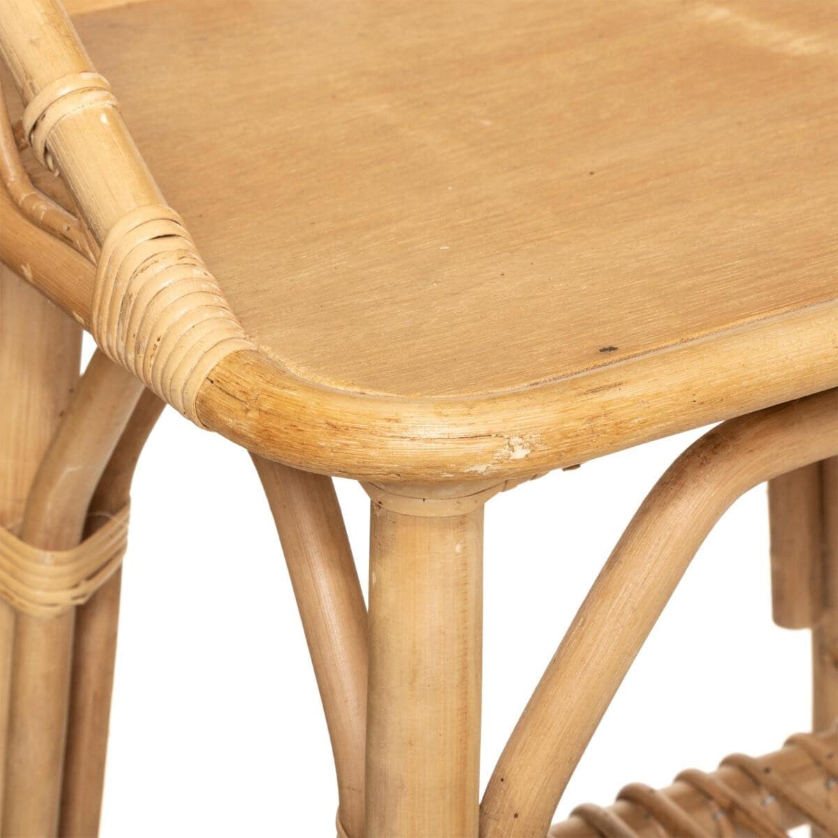 Sengebord i rotting, medium beige - Bilde 3