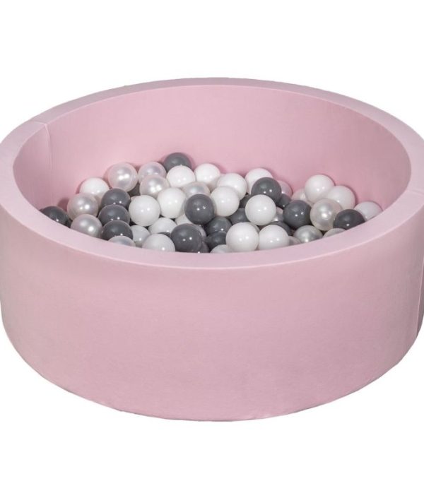 Lysrosa ballhav BASIC, 90x30, med valgfrie baller