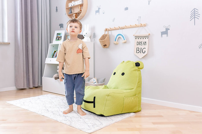 The Brooklyn Kids, Hippo Sittsekk, lime - Bilde 6