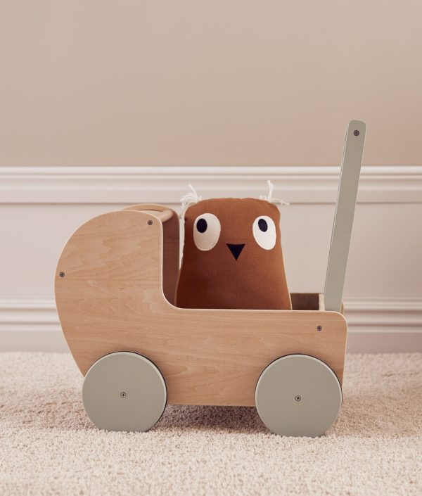 Kid's Concept, Dukkevogn med sengesett natur/grønn