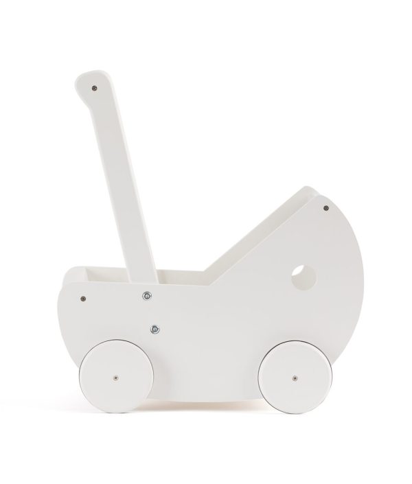 Kid`s Concept, Dukkevogn med sengesett hvit