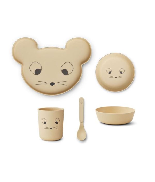 Liewood, Brody matsett 4 deler, Mouse wheat yellow