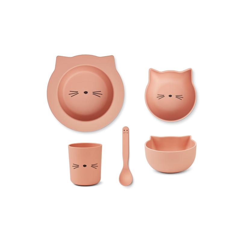 Liewood, Joana matset 4 deler, Cat rose blush