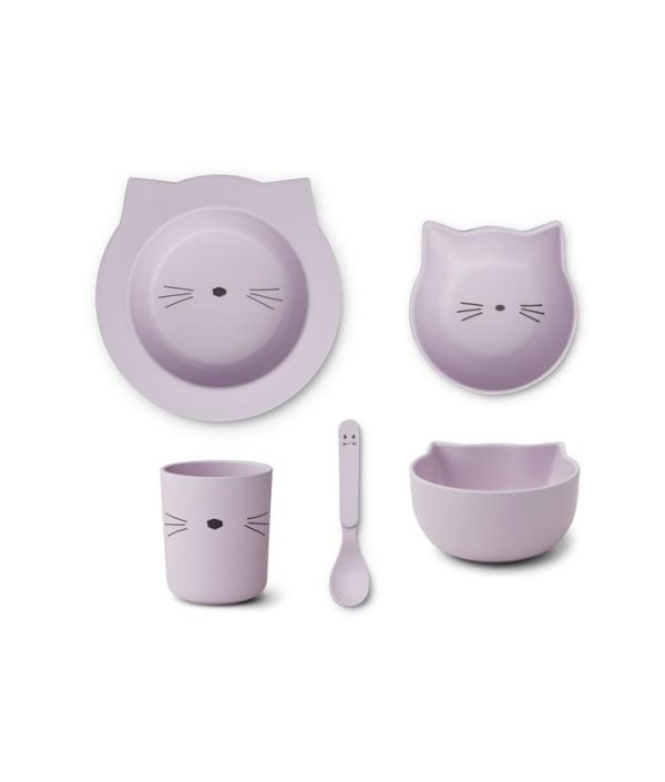 Liewood, Joana matsett 4 deler, Cat light lavender