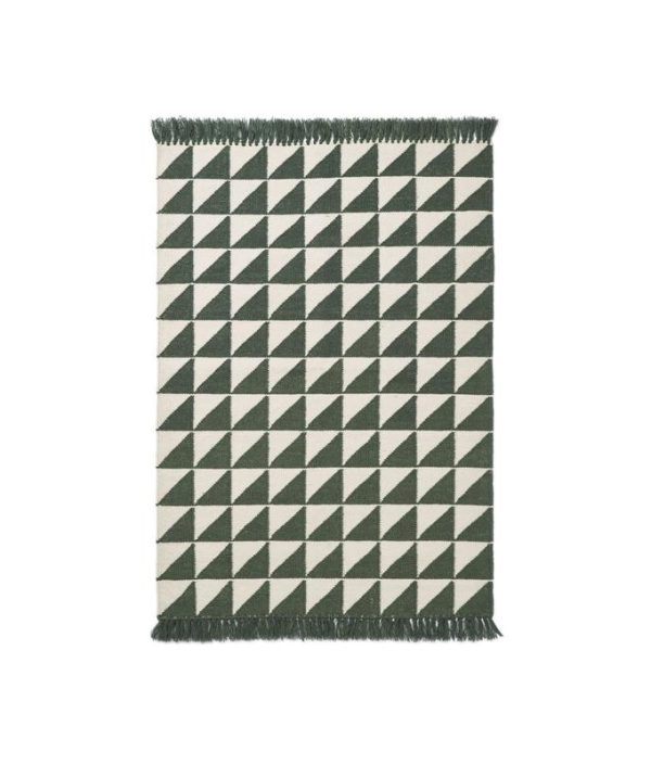 Liewood, Berlin teppe med frynser, Triangle hunter green mix