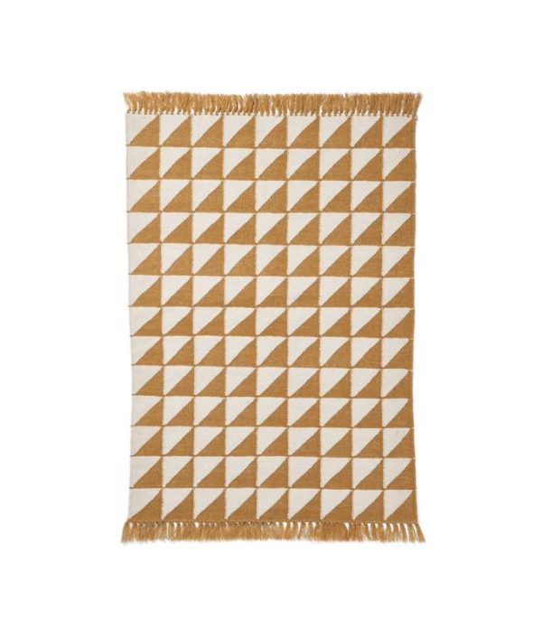 Liewood, Berlin teppe med frynser, Triangle golden caramel mix