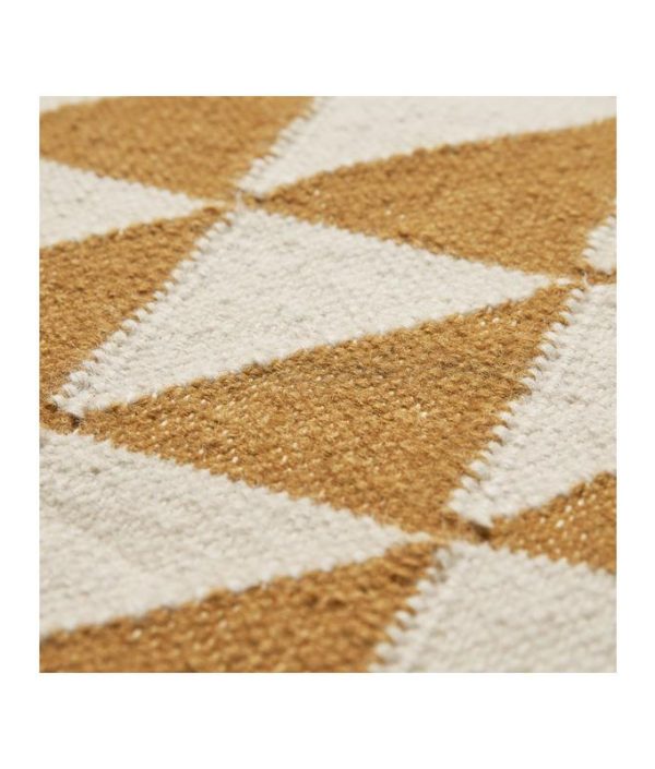 Liewood, Berlin teppe med frynser, Triangle golden caramel mix