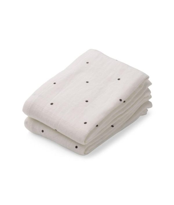 Liewood, Lewis koseklut 2-pack, Classic dot creme de la creme