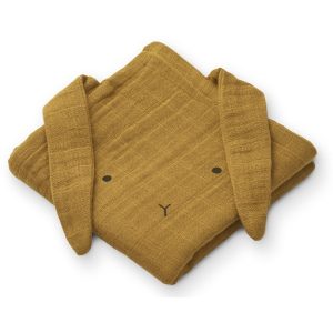 Liewood smokefilt Hannah Rabbit Golden caramel- 2 pack