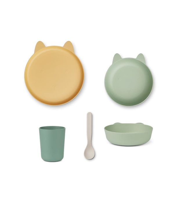 Liewood, Paul matset 4 deler, Rabbit sandy multi mix