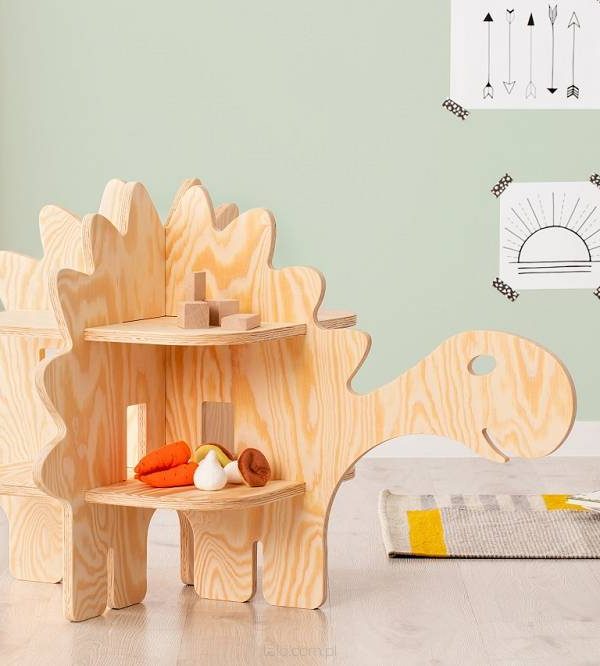 Babylove, gulvbokhylle til barnerommet, Stegosaurus