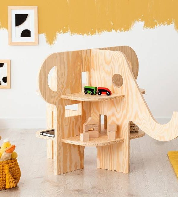 Babylove, gulvbokhylle til barnerommet, Elefant