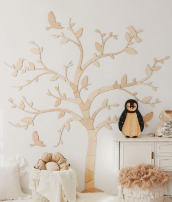 Veggdekorasjon tre