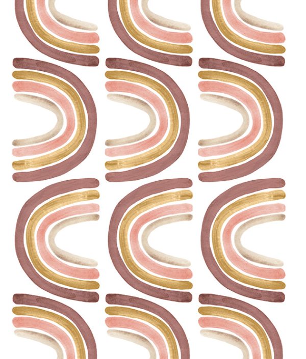 Babylove, little dusty pink rainbow, veggklistremerke 12 stk