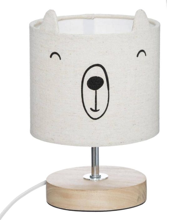 Bordlampe til barnerommet, bamse