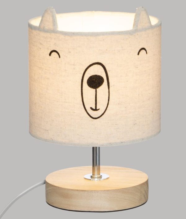 Bordlampe til barnerommet, bamse