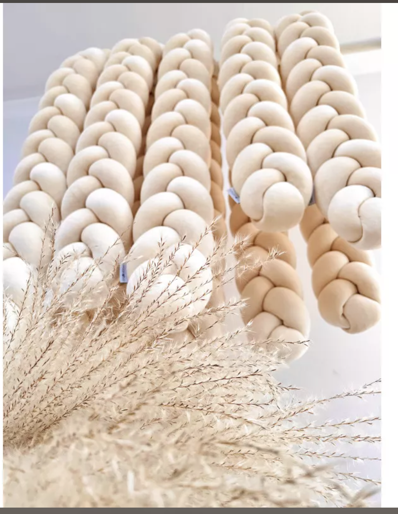 Sprinkelsengbeskyttelse flettet, Sand - Bilde 4
