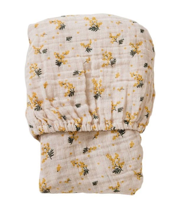Garbo & Friends, stretch-laken i muslin junior, Mimosa
