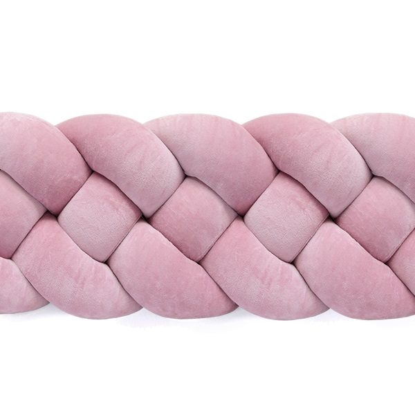 Sengehest flettet - Dusty Pink