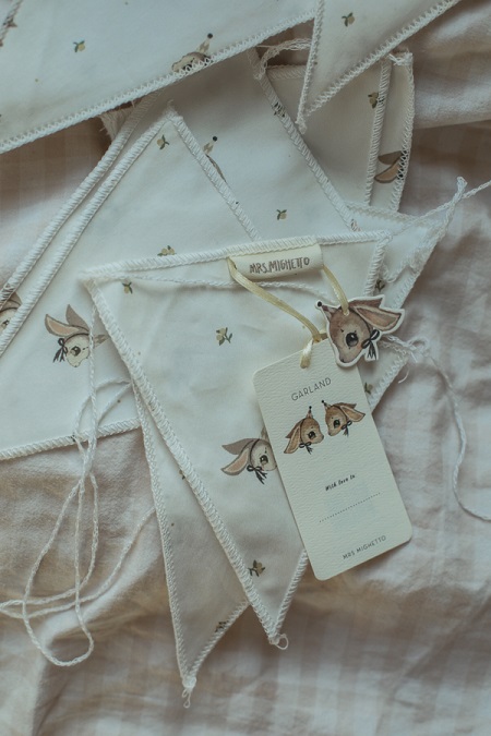 Mrs Mighetto, vimpel Long Ear Off White - Bilde 5