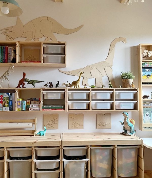 Veggdekorasjon dino